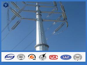 China 10 - 550KV Hot dip Galvanized Overhead Line Electricity Distribution Steel Pole on sale 