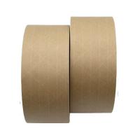 China Reinforced Kraft Paper Sealing Tape Water Activated Custom Printed Kraft Tape on sale