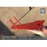 6ft high Portable Temporary Construction Fencing with RED color highly visible
