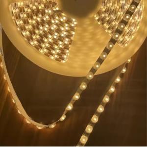 China 3000k 4000k 6000k cálido natural blanco puro 48leds / M DC24V Cuttable 170 ángulo de haz lente óptico flexible LED banda para perfil supplier