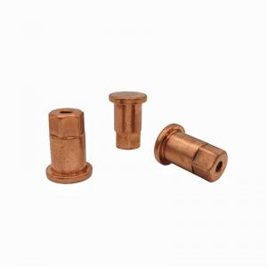 China Customized Thread Type Red Copper Nut 23.4g For Building Construction supplier