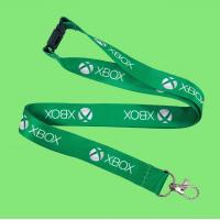 China 15mm Width Xbox Lanyard Key Id Badge 900mm Length Logo Printed Lanyard With Metal Hook on sale