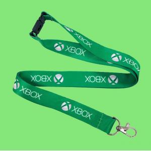 15mm Width Xbox Lanyard Key Id Badge 900mm Length Logo Printed Lanyard With Metal Hook