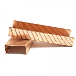 16 GA Copper coated strip carton closed staples 35 Series  Carton Staples for box package