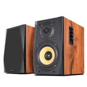 100W Wood Color Bluetooth Studio Speaker With 6 Ohms Impedance