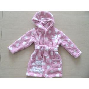 China baby girls dressing gowns,coral fleece bathrobes,clothing factory supplier