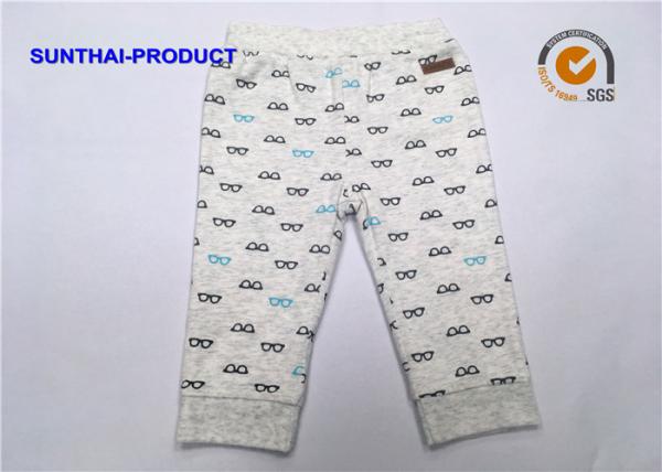 Reversible Baby Jogging Bottoms Logo Customized Modal Printed Baby Boy Cotton