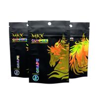 China 3.5g Weed Packaging Bags Holographic Mylar Bags With Child Resistant Zipper on sale