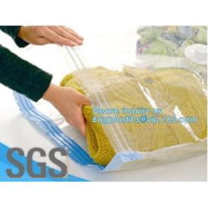 bedding with suction valve, Vacuum Bags Storage For Clothes With Pump, vacuum compressed bags, bagplastics, bagease