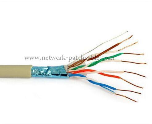 veste de PVC de câblage cuivre nu solide de câble du réseau Cat5e de 500m