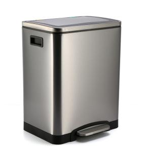 20L Sanitary Waste Bins , KWS Stainless Steel Pedal Bin