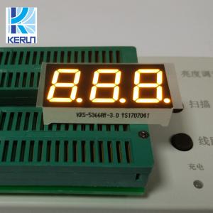 0.56 Inch 3 Digit 7 Segment LED Displays Common Cathode Yellow Color