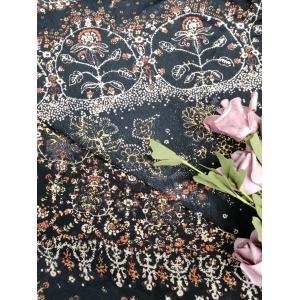 Digital printing knitted  fabric Printed Lace fabric Floral printed fabric