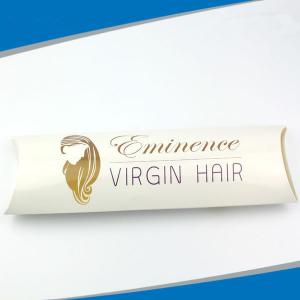 China Premium Hair Extension Paper Box Packaging With Printed Logo And Pillow Shape supplier