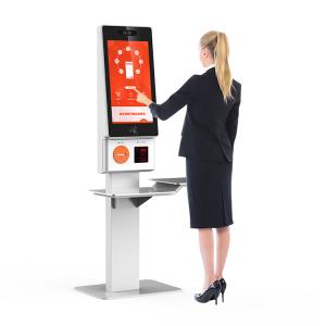 China MSR / IC / NFC Card Reader Self Service Checkout Kiosk With Multiple Functions supplier