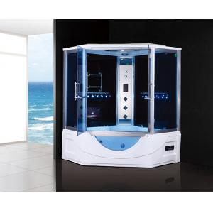 1650x1650x2150mm Steam Shower Room Cabin With Whirlpool Bathtub