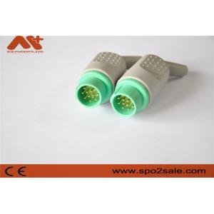 China 13 Pin ECG Connector for Mennen Monitor Medical Accessory with Green Color supplier