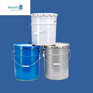 China ISO9001 Metal Paint Bucket 3.5 Gallon Steel Pail For Oil Packaging supplier