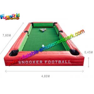 Newly Inflatable Snooker Football Field , Soccer Snook Ball Sport Game With PVC