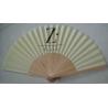 23cm Wooden Hand Held Custom Printed Folding Fans For Promotion Or Decoration