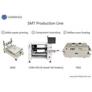 3040 Stencil Printer CHM-550 SMT Production Line SMT Chip Mounter Reflow Oven T961