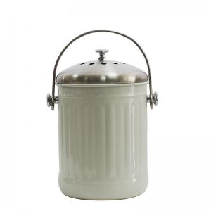 China Kitchen Compost Bin for Counter or Under Sink Small Metal Indoor Home Apartment Eco Compost Pail supplier