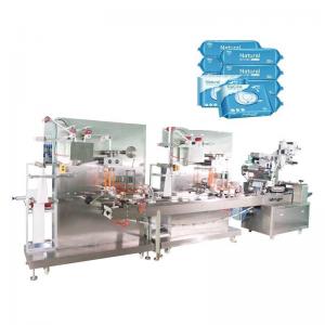 China Stainless Steel Wet Wipes Packing Machine Production Line 2.8KW supplier