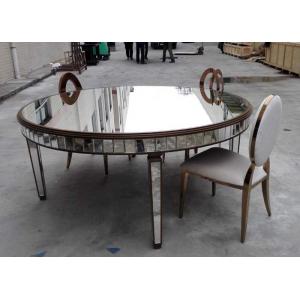 China Large Size Mirrored Dining Table Lacquer Painting Finish Customized Color wholesale