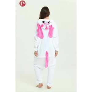 China Cute Animal Womens Animal Pajamas Pink Unicorn Flannel Kigurumi Cosplay Party supplier