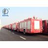 Sinotruk Fire Fighting Vehicles 4600mm wheelbase Red Flame On Road 6X4 / 4X2