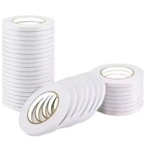 China Cinta adhesiva acrílica de base acuosa, cinta de tejido de doble cara con papel protector blanco recubierto de PE wholesale