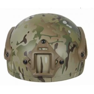 China Camo Tactical Combat Helmet Head Protection For Airsoft / Paintball Players supplier