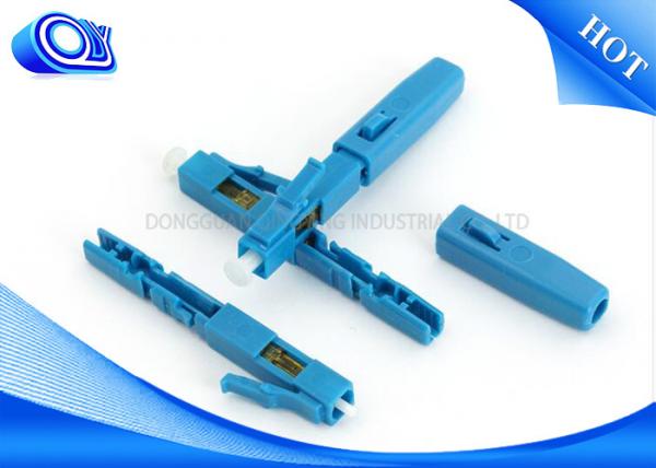 Field Assembly LC UPC Quick Connect Fiber Optic Connectors Embedded Type FTTH /