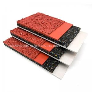 China Sandwich Type Rubber Running Track Material , Shockproof Athletic Track Surfaces supplier