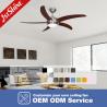 China Modern Style 5-Blade MDF Ceiling Fan with LED Lights and Remote Control from 1stshine wholesale