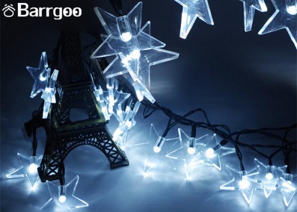 4.8M Solar LED Christmas Lights Star Fairy String Lights Waterproof Lamp 20 LED
