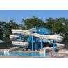China 90 KW Power Spiral Water Slide For Thrilling Water Playground Equipment wholesale