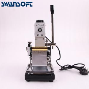 China SWANSOFT 220V/110V Manual Gold Hot Foil Stamping Machine Tipper Machine,Card Tipper for Leather, PVC Card supplier