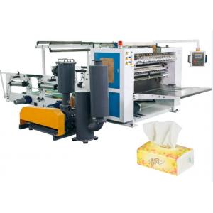 China Vacuum Tissue Paper Making Machine , V - Fold Facial Tissue Folding Machine supplier