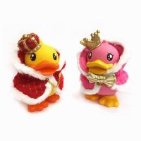 China B.duck PVC Piggy Bank With Costume Special King And Queen Duck Coin Bank on sale