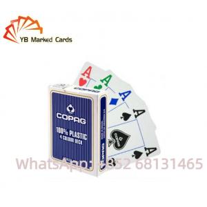 China Black Copag Plastic Playing Cards Poker Gambling Props 54 Playing Cards 58*88mm supplier