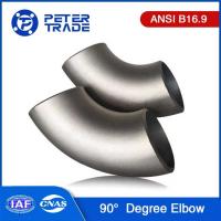 China 3D Radius ASME B16.9 4 Inch Stainless Steel Pipe Fitting ASTM A403 90 Degree Elbow on sale