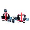 AA4C DF502 3D wheel alignment machine 5 cameras no camera beam no cabinet no monitor no computer Be applicable to two post lift and small-scissors lift