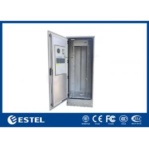 IP Rated Air Conditioned Telecom Cabinet Outdoor Rack 46U Powder Coated Enclosure