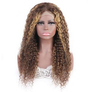 China Unprocessed Deep Wave Lace Front Wig Glueless Human Hair supplier