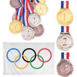 Zinc Alloy Mens Basketball Silver Gold Metal Award Medals 2mm To 7mm Thickness