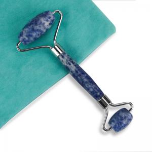 China Face Thin Blue Natural Double Ended Face Roller For Double Chin supplier