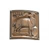 China Contemporary Metal Aries Bronze Relief For Outdoor / Indoor Decoration wholesale