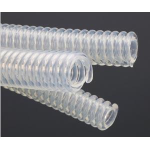 China Transparent Silicone Corrugated Flexible Tubing Medical Grade FDA Certificated supplier