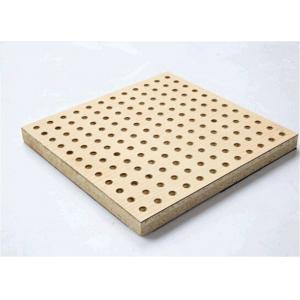 China Theater Perforated Wood Acoustic Panels MDF Melamine Surface Aluminum Keel supplier